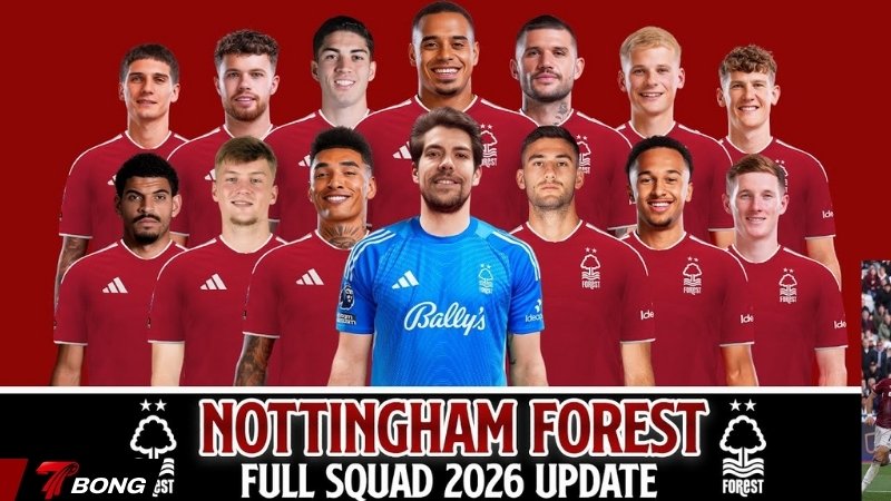 Đội hình mùa giải hiện tại của Nottingham Forest
